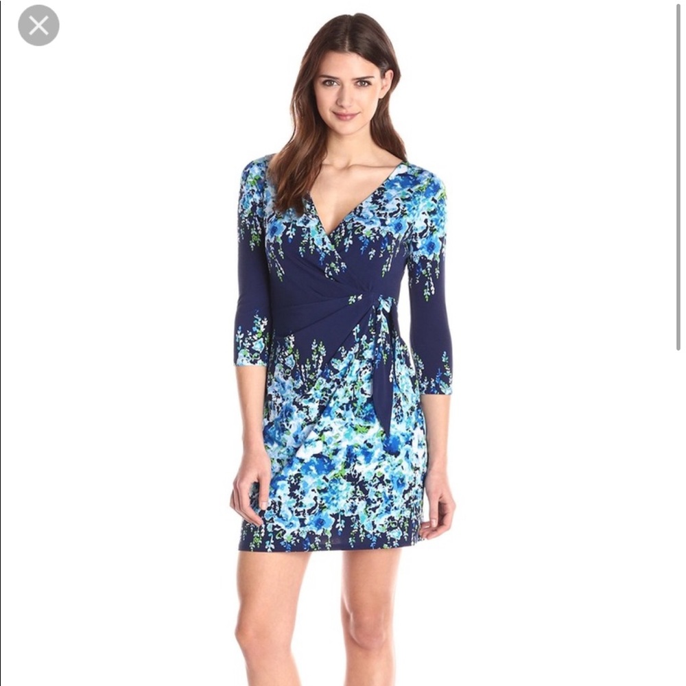 Floral wrap dress
